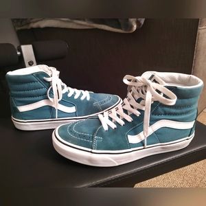 Vans Unisex SK8 HI High-Top Sneakers - Teal Blue